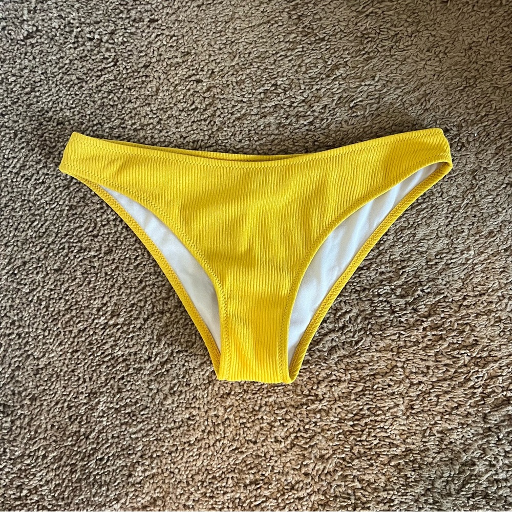 Yellow shein bikini bottoms